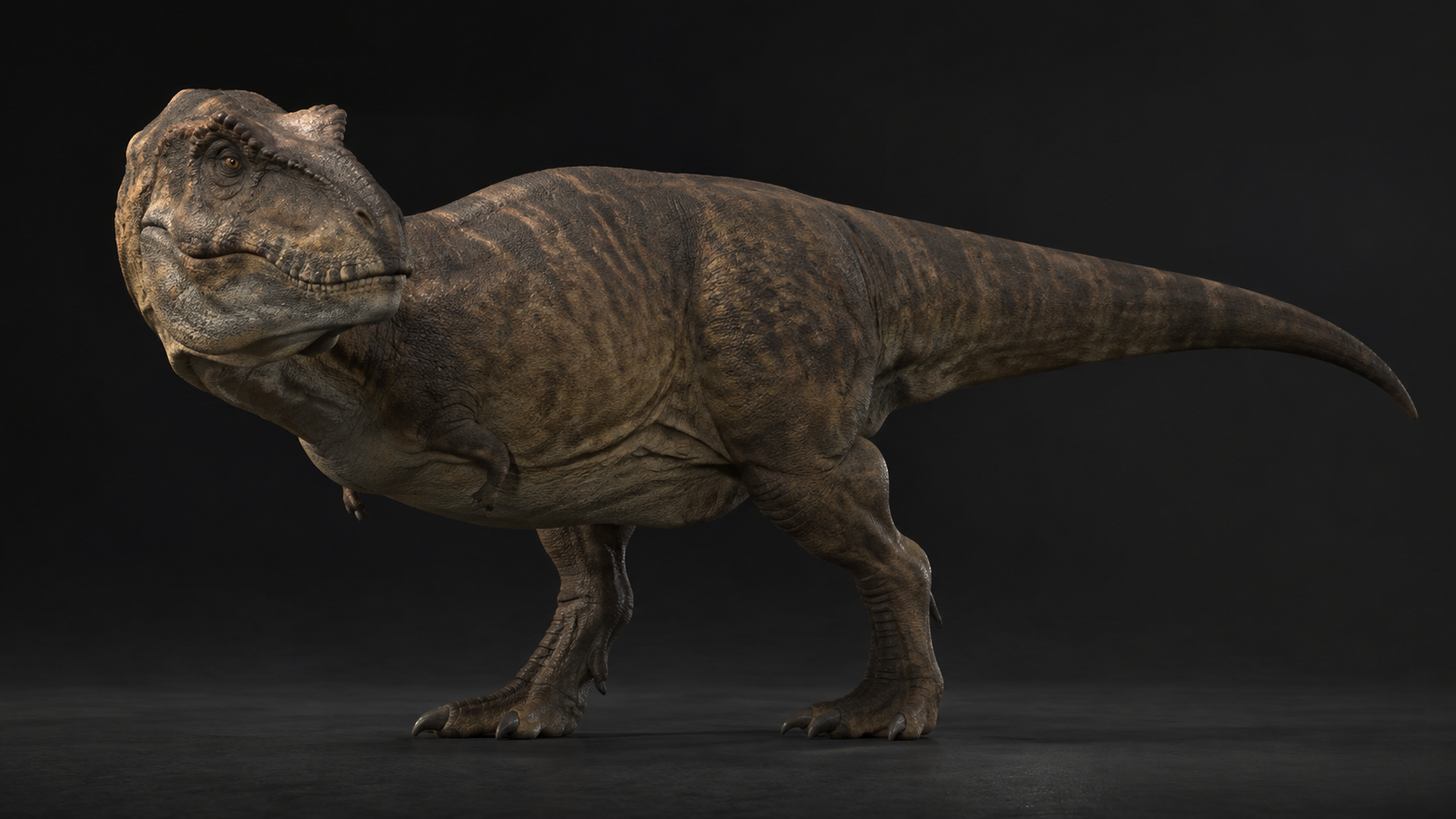 Artystyczna wizualizacja tyranozaura — zapowiedź modeli 3D
